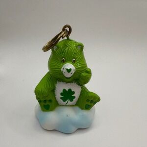 Vintage 1985 Good Luck Care Bear Keychain Figure American‎ Greetings Toy